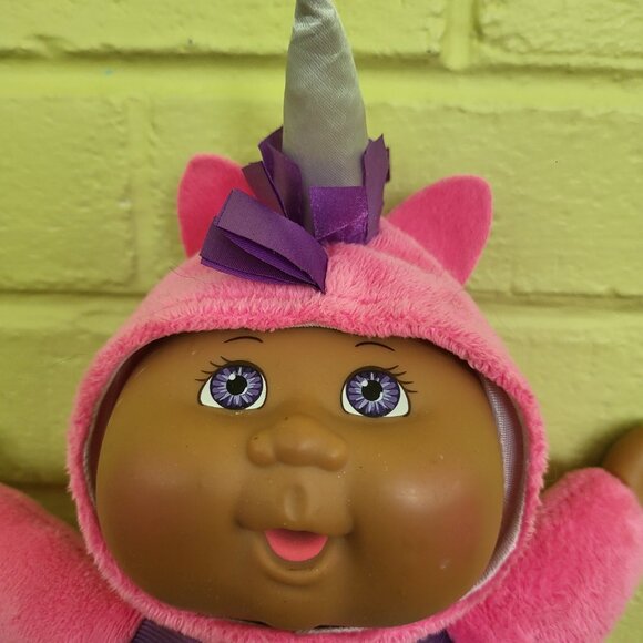 Baby Nila Cabbage Patch Kids Little Cuties 10'' Doll 2021 Pink Purple Unicorn T3 - Picture 5 of 10